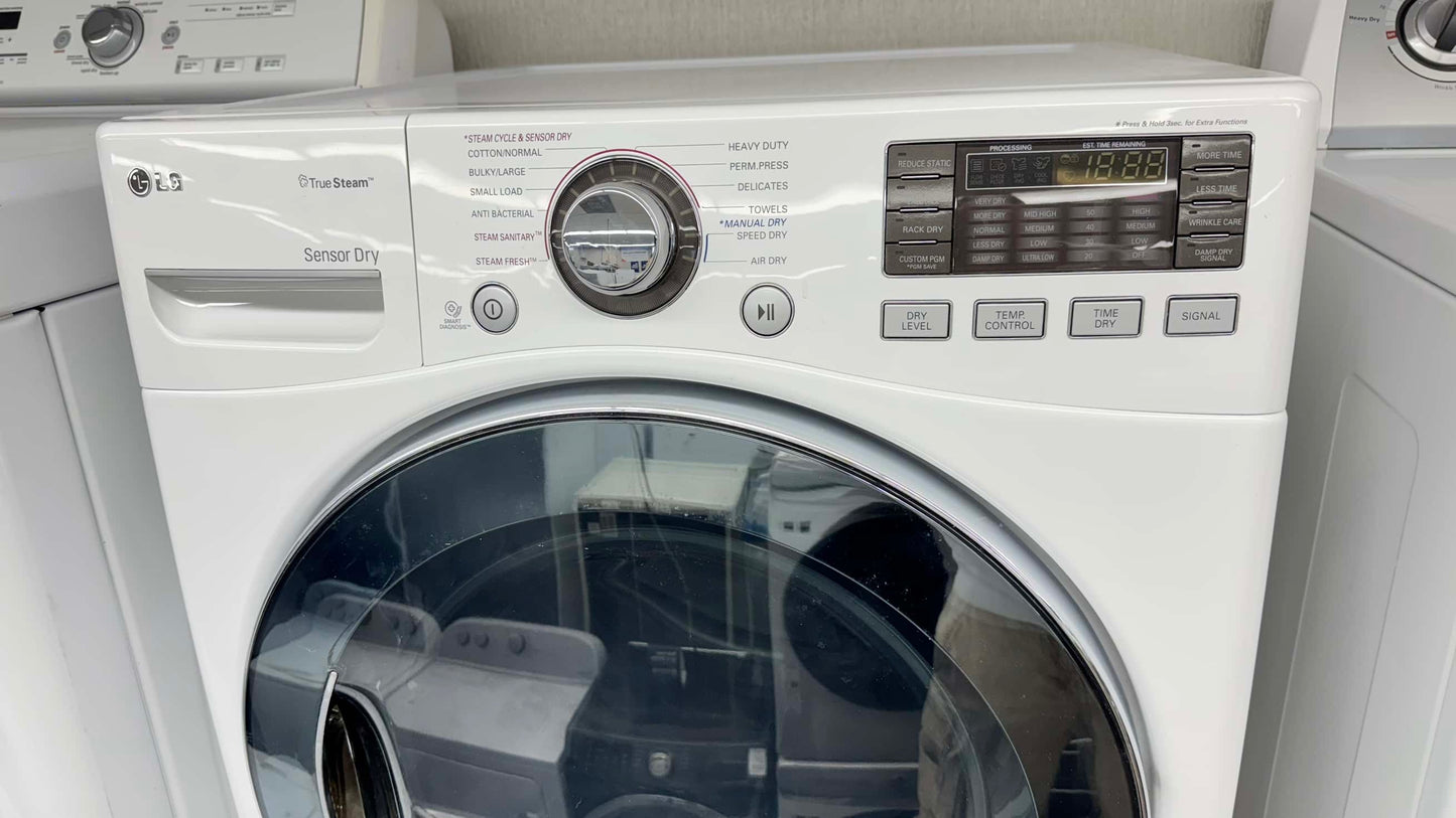LG electric dryer true steam sensor dry high efficiency stainless steel drum
