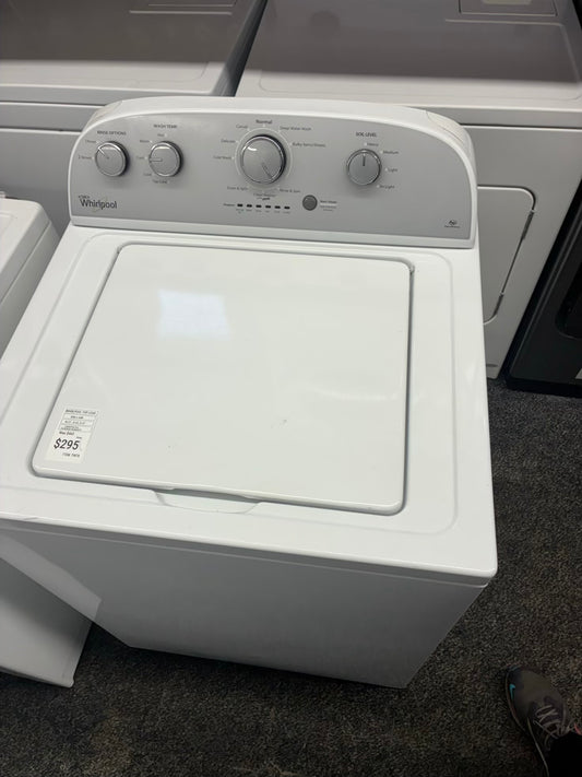 Whirlpool top load washer  large capacity side x side 27”
