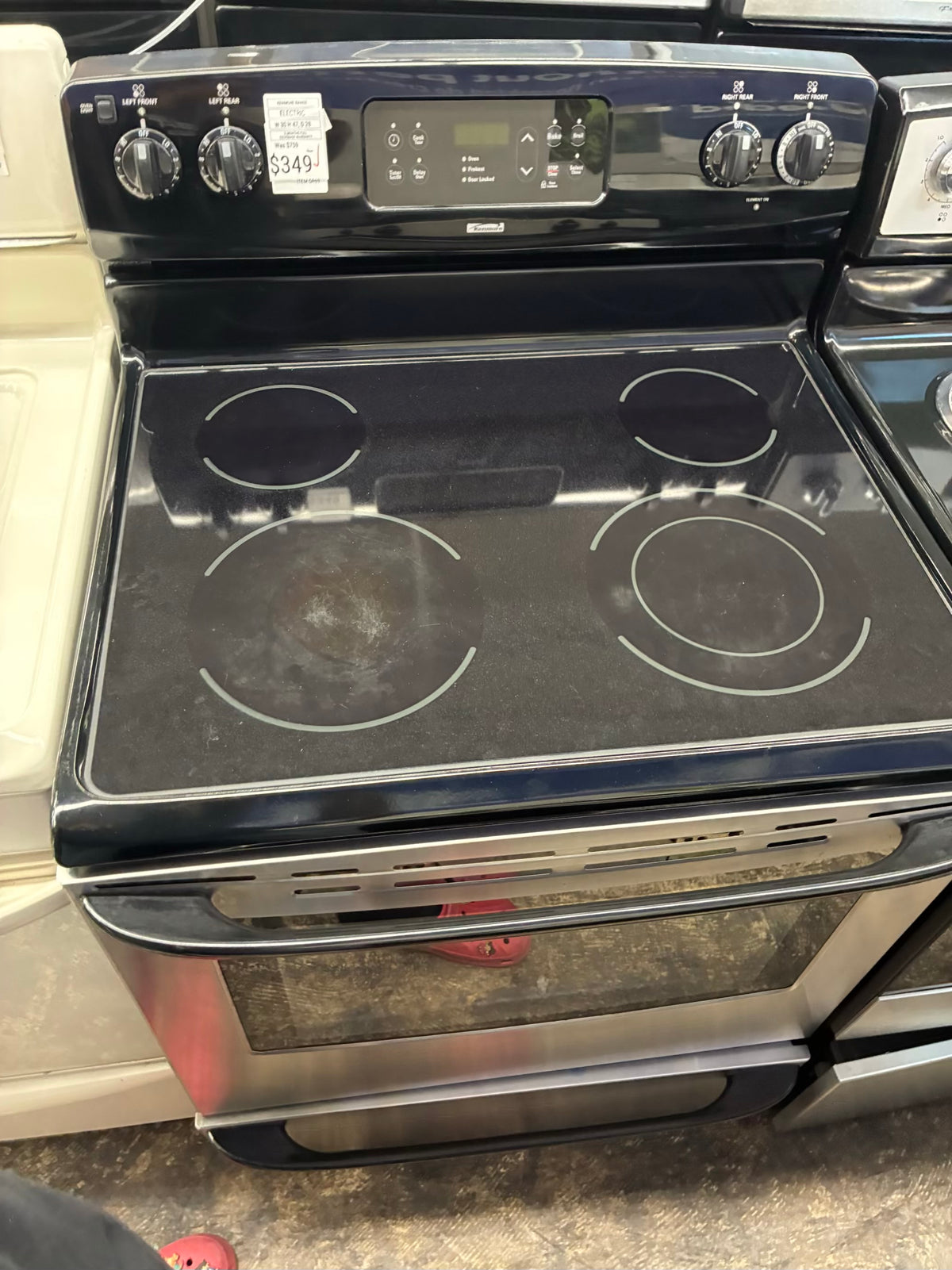 Kenmore electric range stainless steel 30” 4 burners