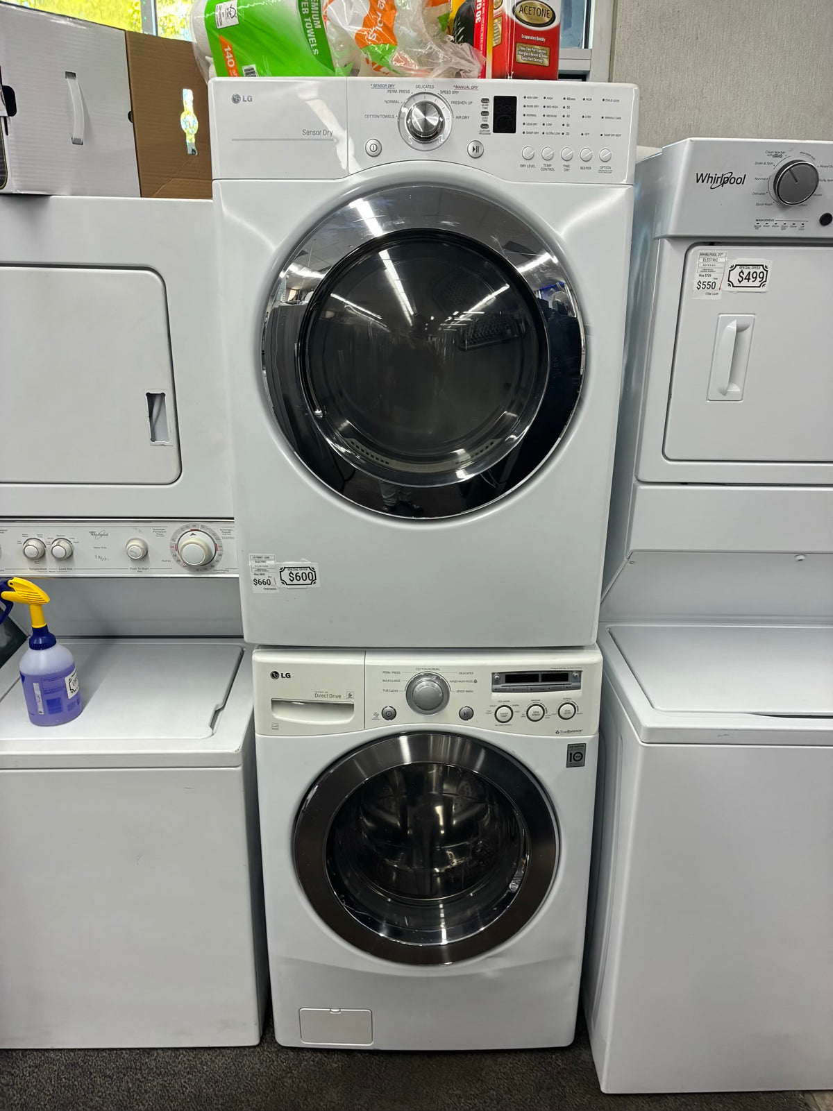 LG  electric washer and dryer 27” front load