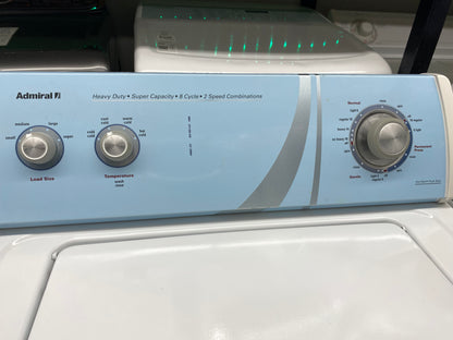 - ITEM #W93K  Admiral top load washer  large capacity side x side 29”