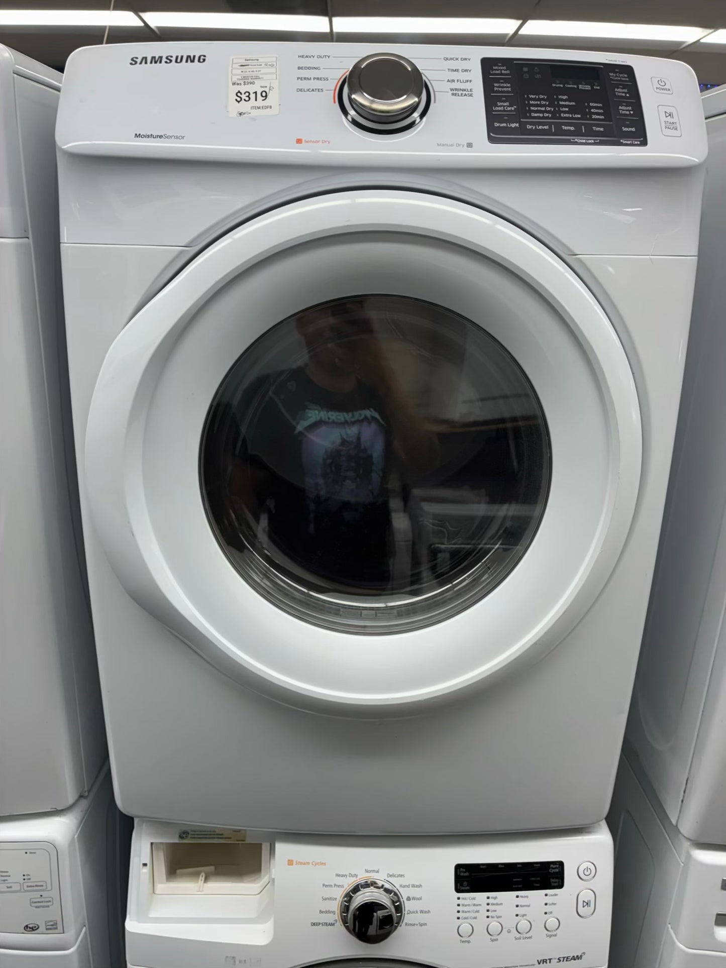 Samsung gas set front load washer and dryer 27” white