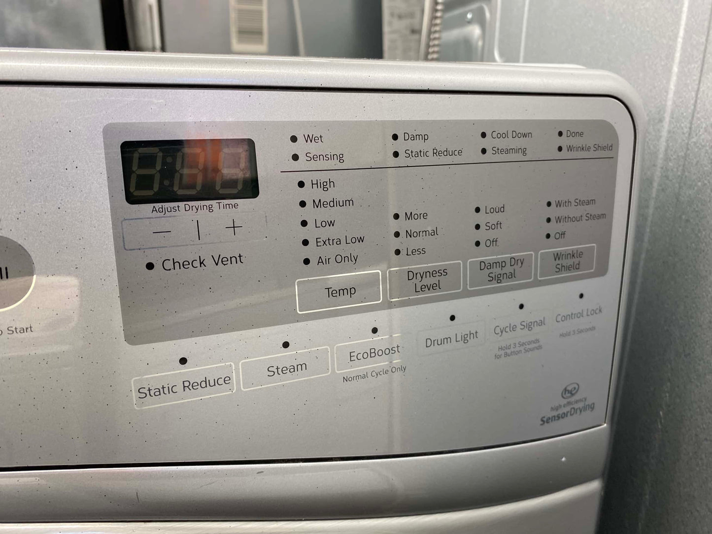 ITEM #ED297 whirlpool  front load electric dryer 220v  stackable large capacity stainless steel drum 27 in D