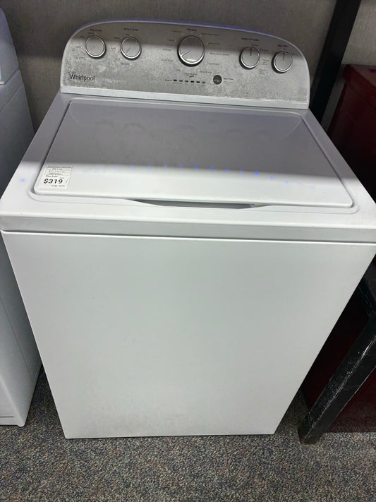 Whirlpool top load washer  large capacity side x side 27”