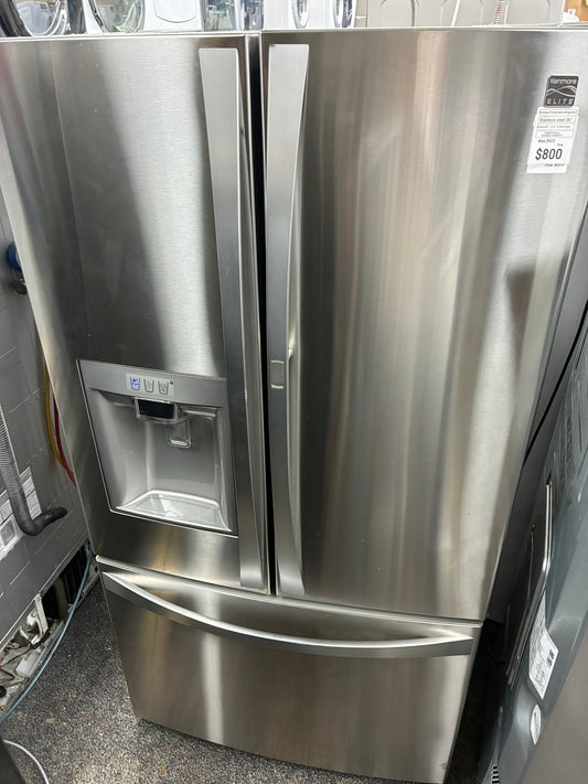 Kenmore french door refrigerator stainless steel with ice maker 36”