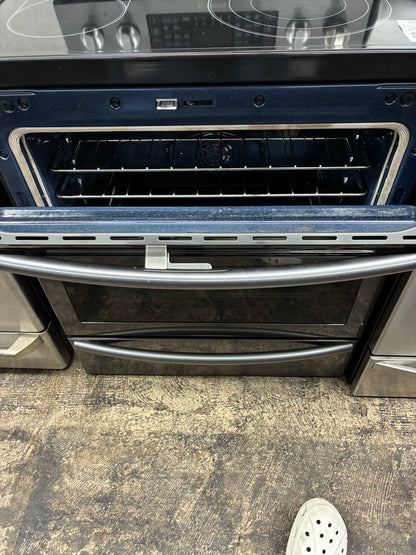 Samsung electric range stainless steel 30”  slate double oven