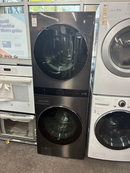 LG laundry center  washer and dryer set ELECTRIC 27” ventless