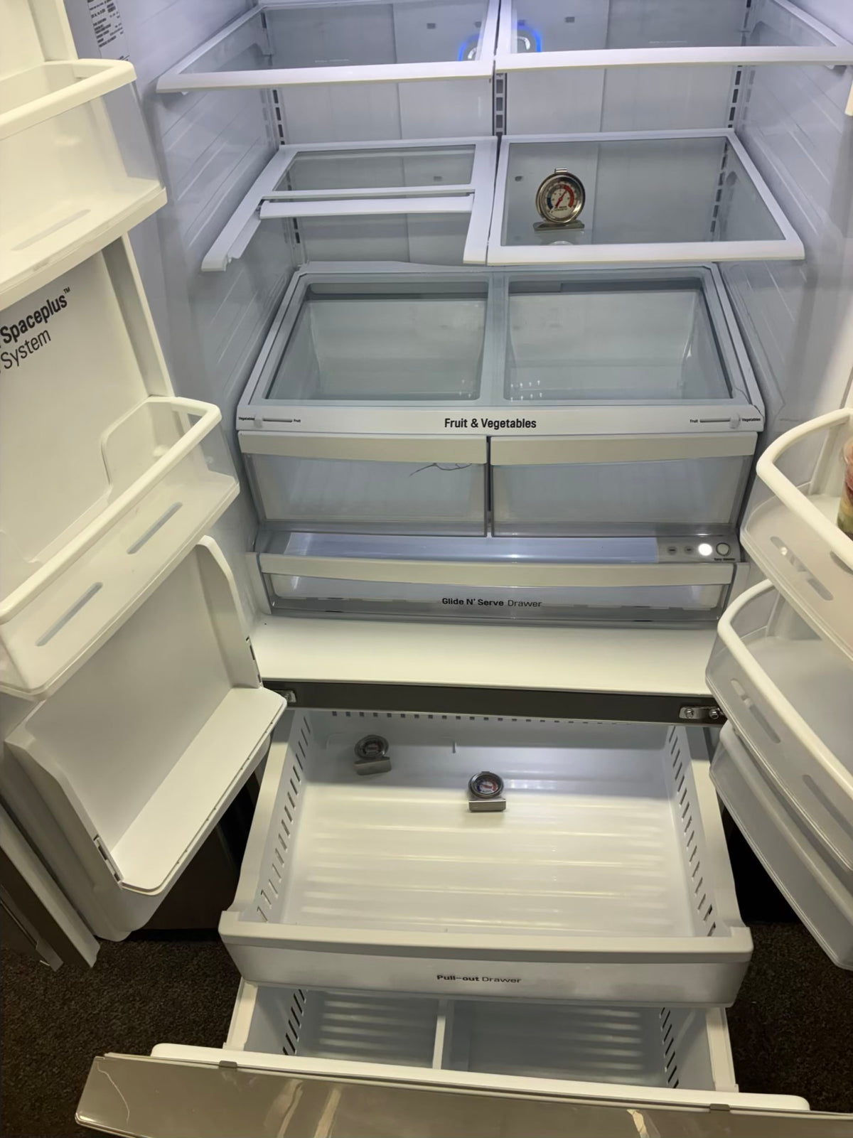 LG French door refrigerator stale stainless steel 33” ice maker water dispenser