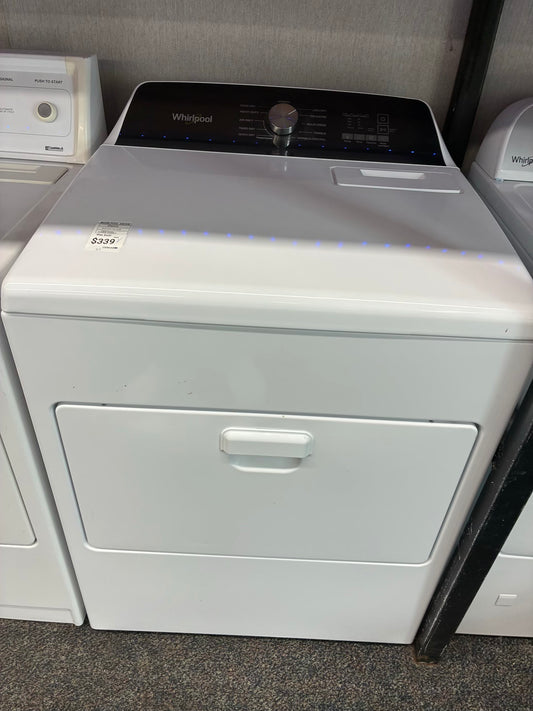 Whirlpool electric dryer 27” large capacity white