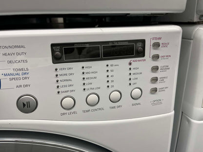 - ITEM #WD93D LG front load electric dryer 220v large capacity stackable 27”