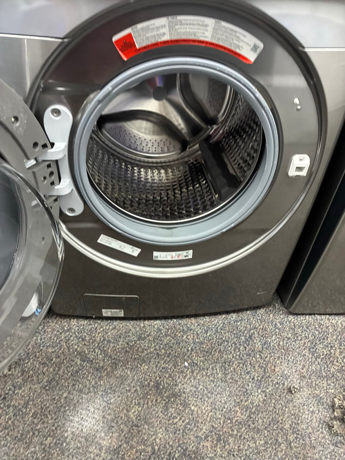 Samsung electric washer and dryer 27” front load slate