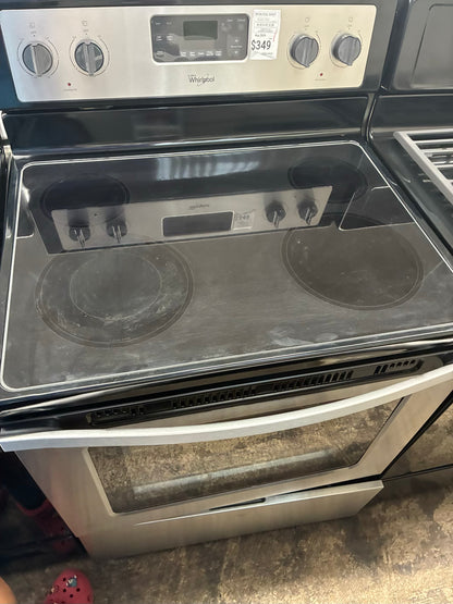 Whirlpool electric range stainless steel 30”