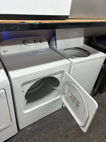 Whirlpool electric washer and dryer 27” top load