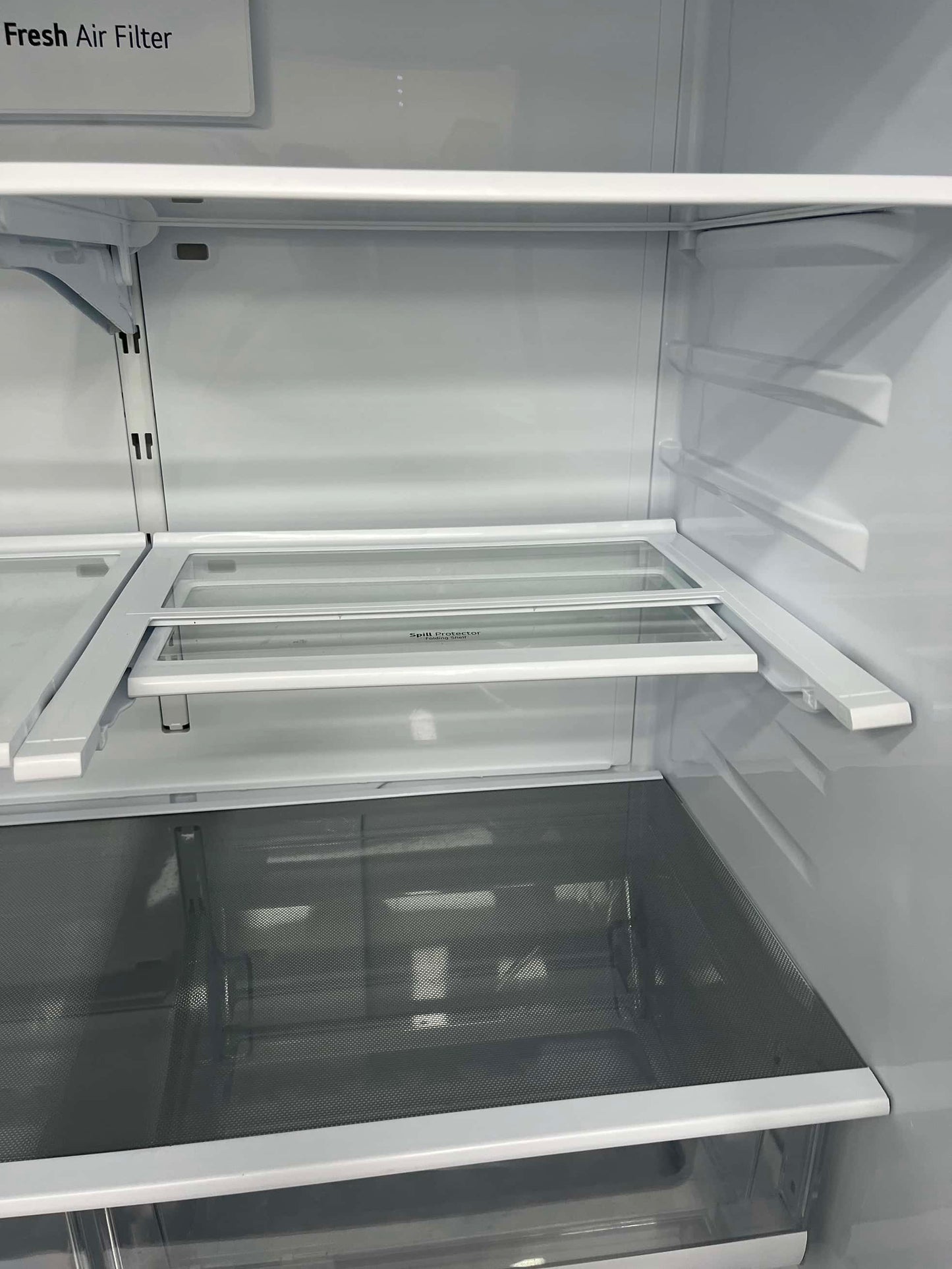 - ITEM: #RF49S  LG four door refrigerator stainless steel 36” with water dispenser and ice maker inside