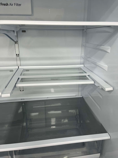 - ITEM: #RF49S  LG four door refrigerator stainless steel 36” with water dispenser and ice maker inside