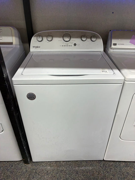 Whirlpool top load washer  large capacity side x side 27”
