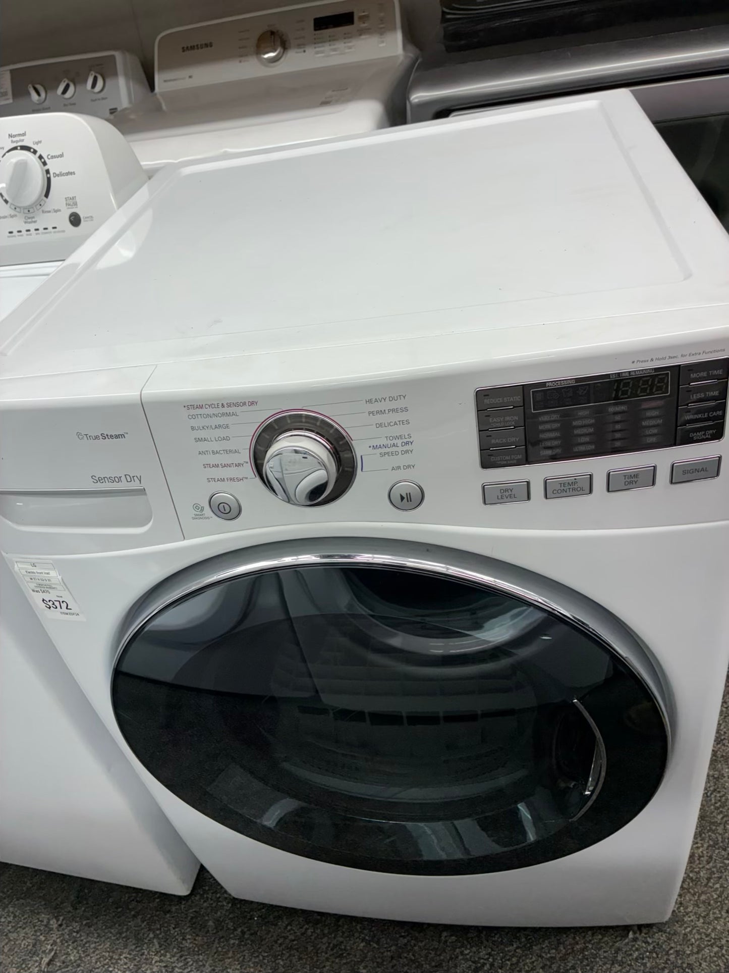 LG Electric Dryer 27” white front load
