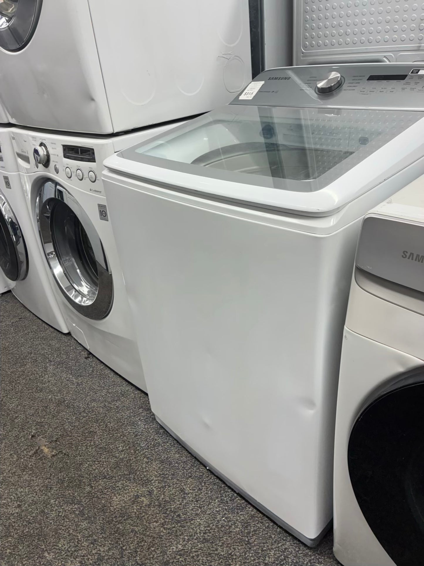 Samsung top load washer  large capacity side x side 27”