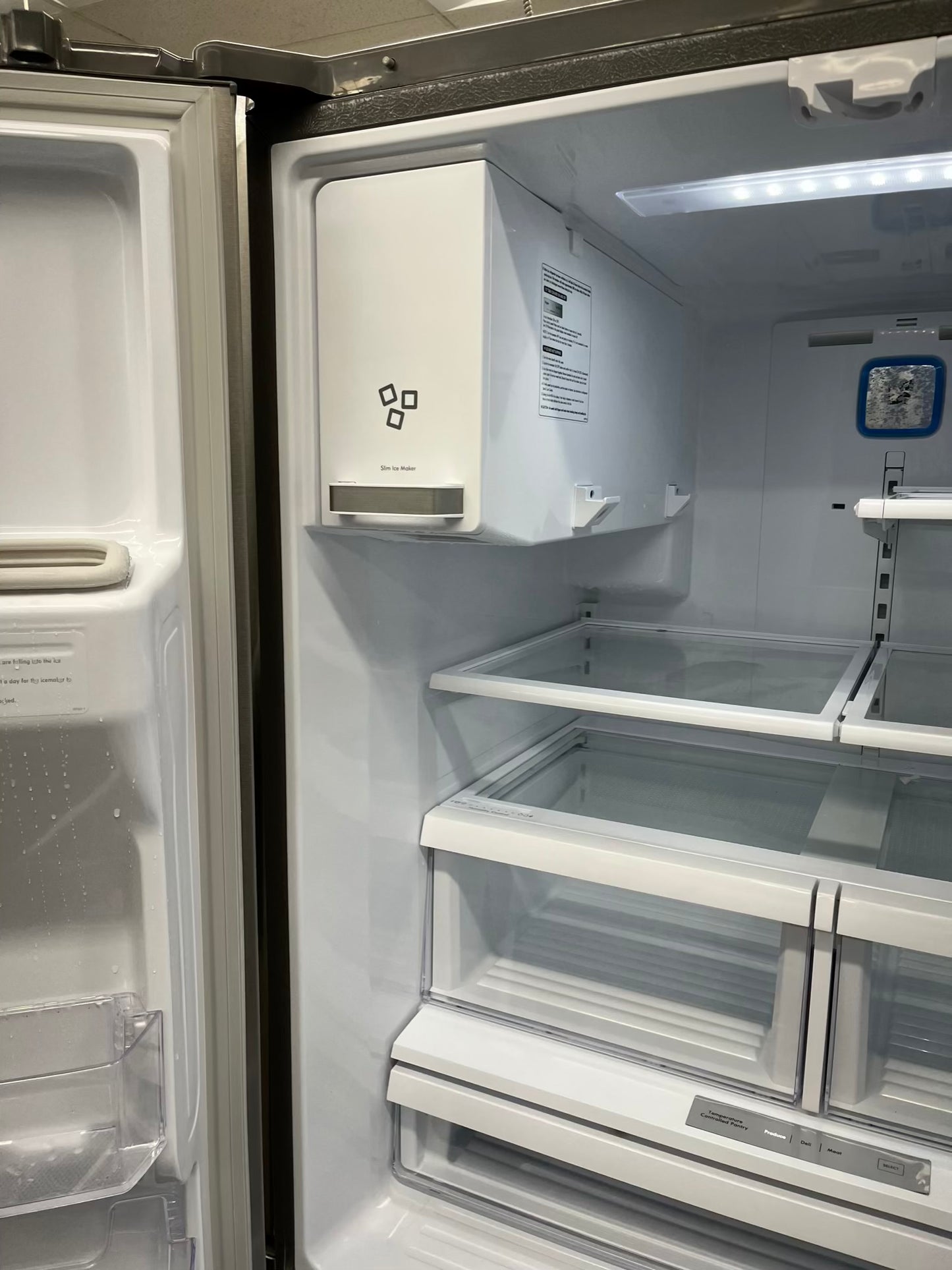 ^ Item: #RF94S kenmore french door refrigerator stainless steel w/water ice dispenser 36 in