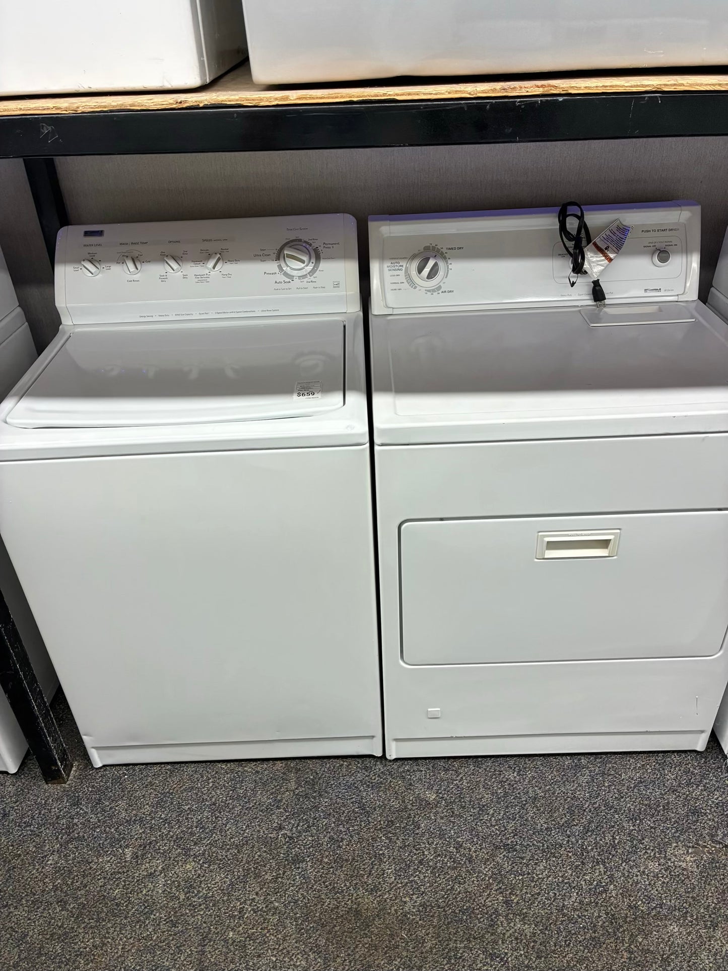 Kenmore gas washer 27” and dryer 29” top load