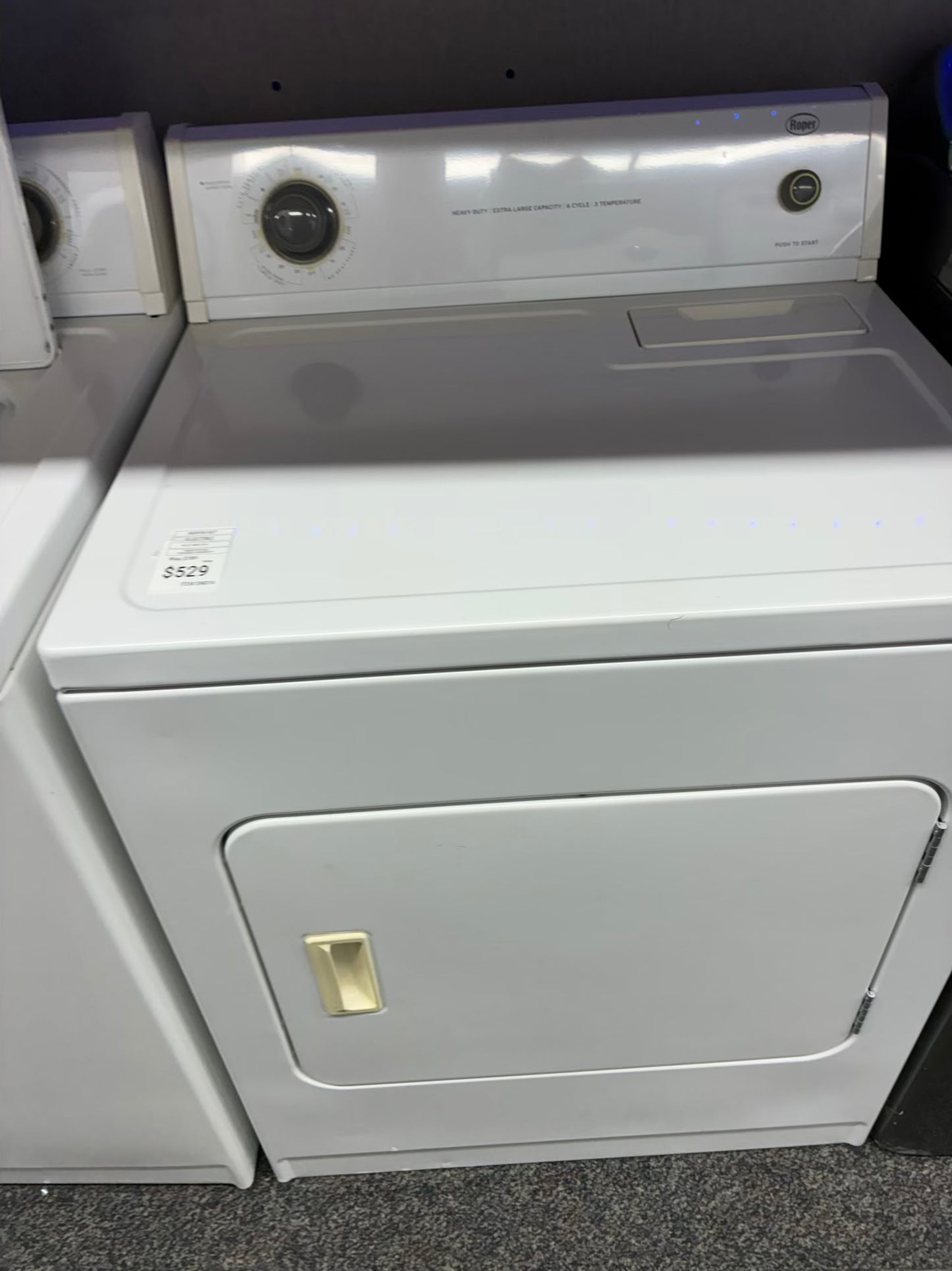 ROPER WASHER 27” N DRYER 29”TOP LOAD ELECTRIC WHITE
