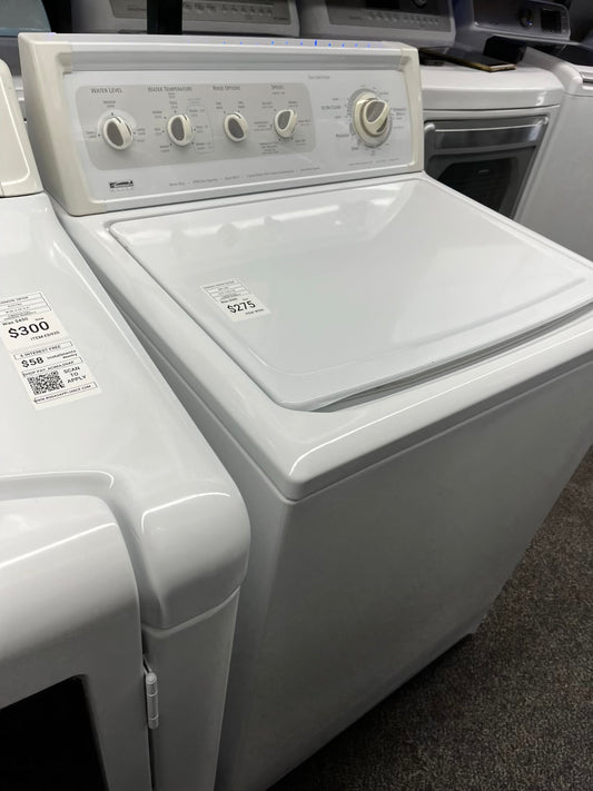^ ITEM #W29A Kenmore   top load washer  large capacity with agitator  side x side 27”