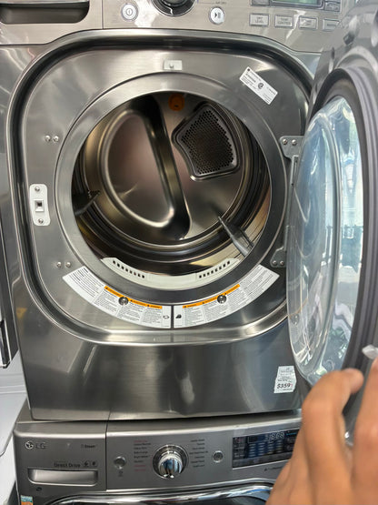 LG Electric Dryer 27” front load slate steam option