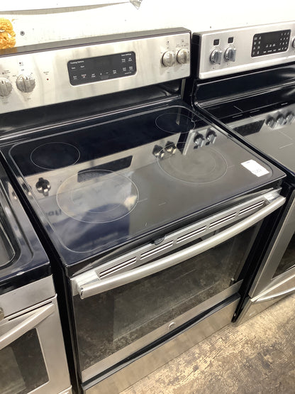 GE electric range stainless steel 30”