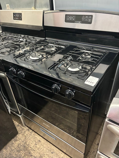 AMANA Gas Range Stainless Steel 4 burners 30”