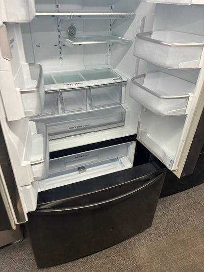 LG French door refrigerator stale stainless steel 36” ice maker water dispenser