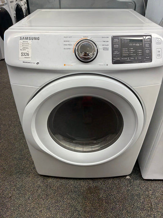 Samsung Electric Dryer 27” white front load
