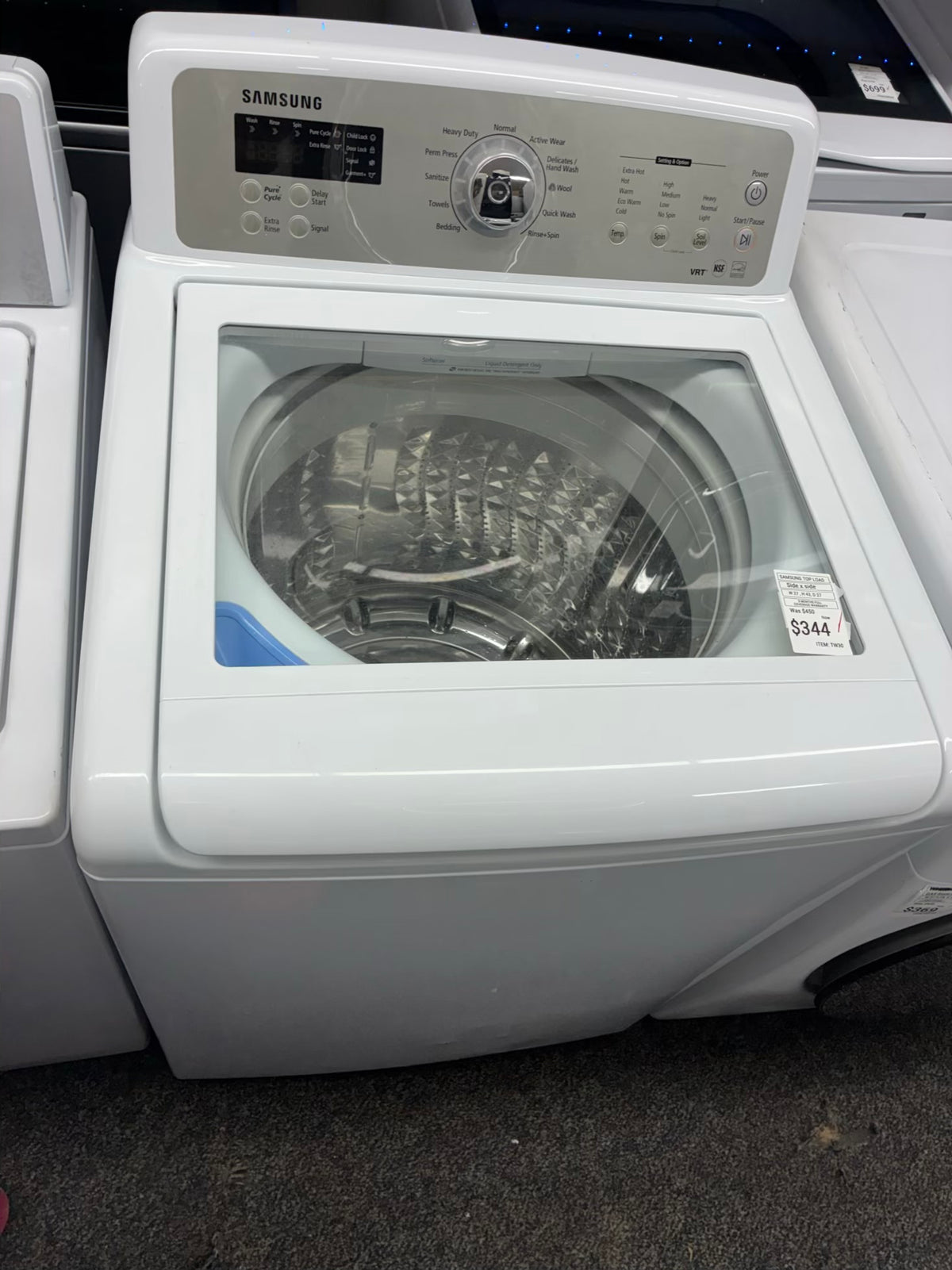 SAMSUMG top load washer 27” large capacity