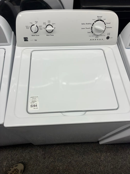 Kenmore top load washer  large capacity side x side 27”