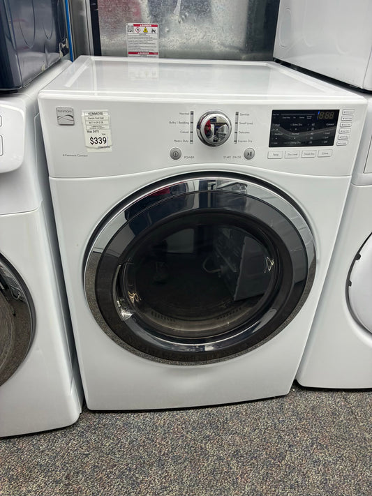 Kenmore Electric Dryer 27”white front load