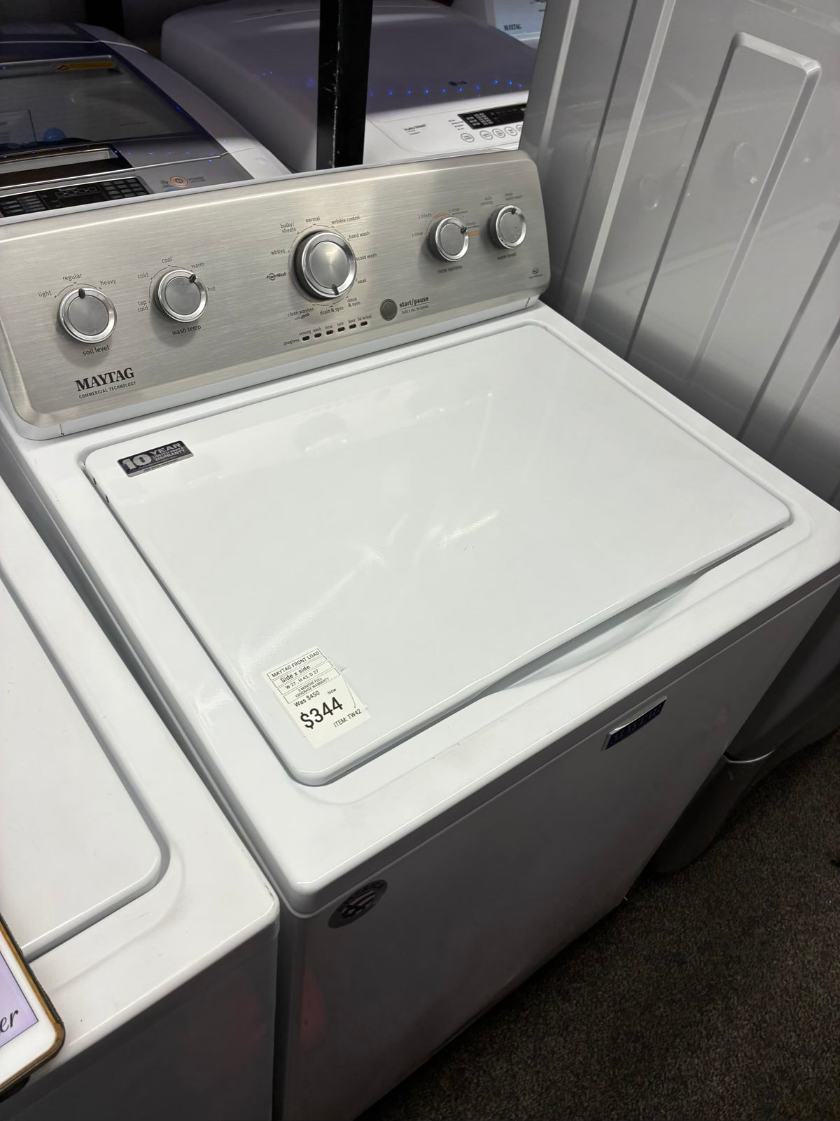 Maytag top load washer 27” large capacity