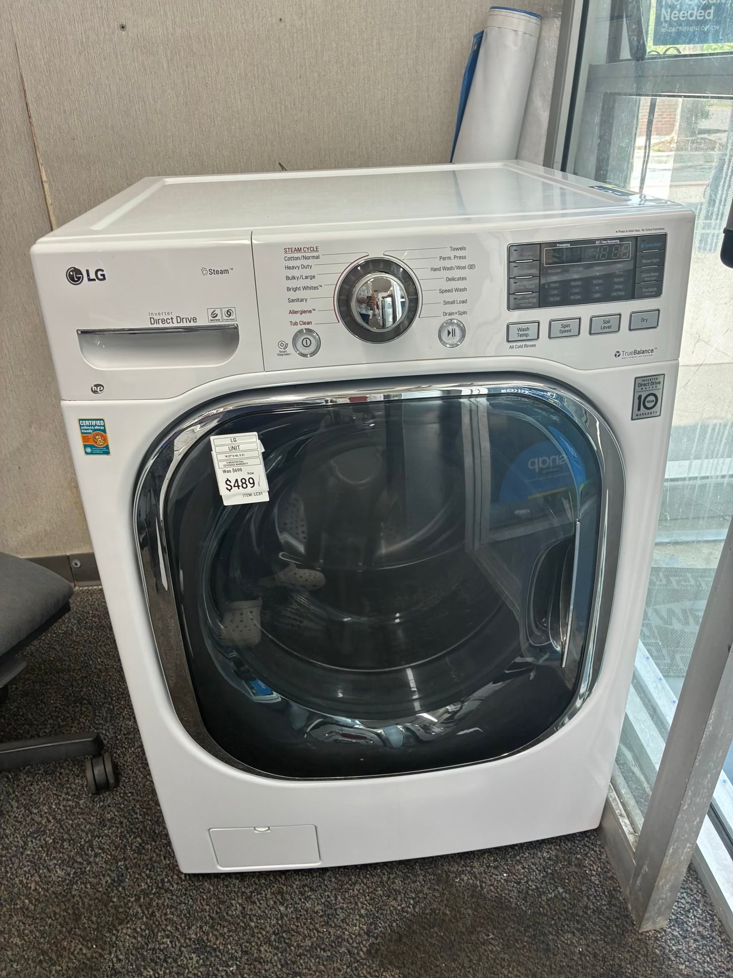 LG washer and dryer  unit 27”