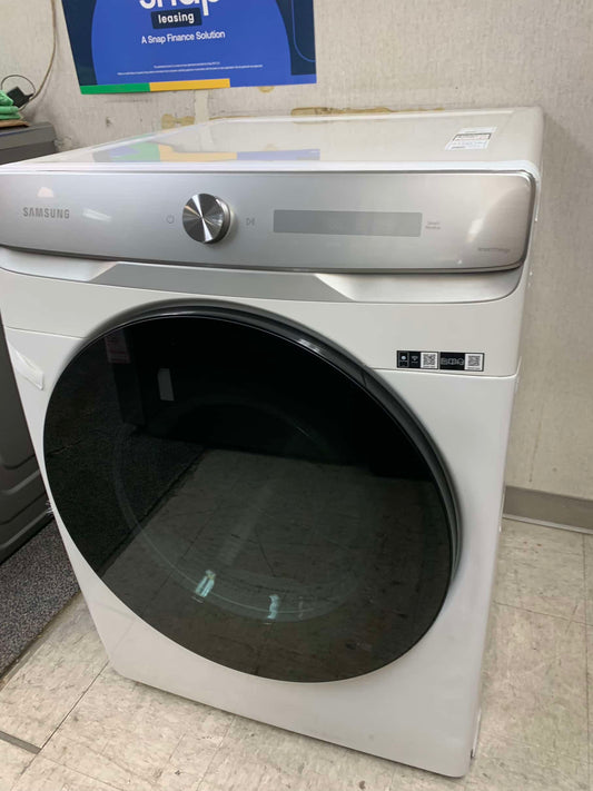 ITEM #WD9422 Samsung Open Box 7.5 cu. ft. Smart Dial GAS Dryer with Super Speed in Ivory 27 in
