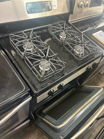 GE Gas Range Black 4 Burners 30”