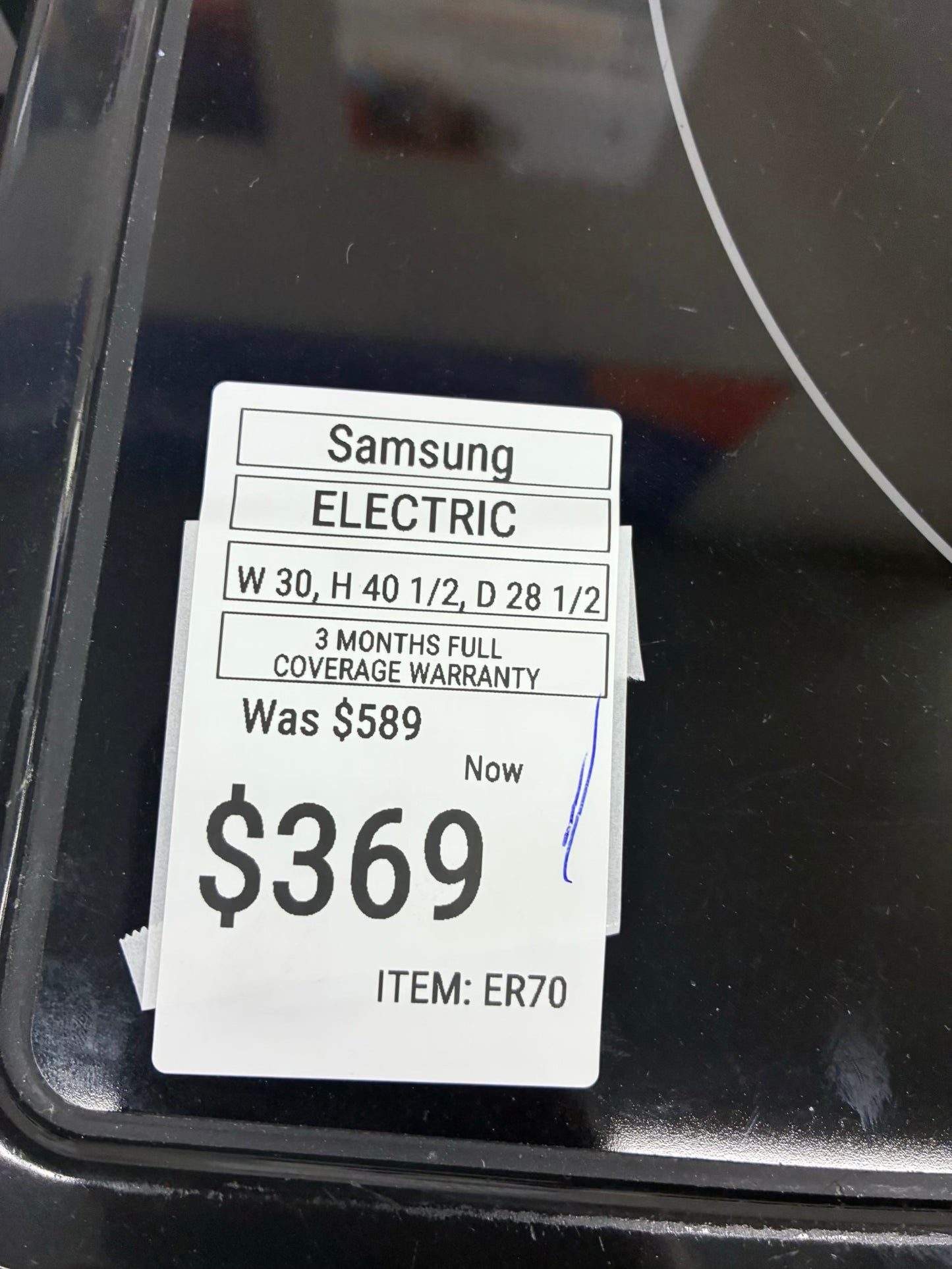 Samsung electric stainless steel range 4 burner 30 inch