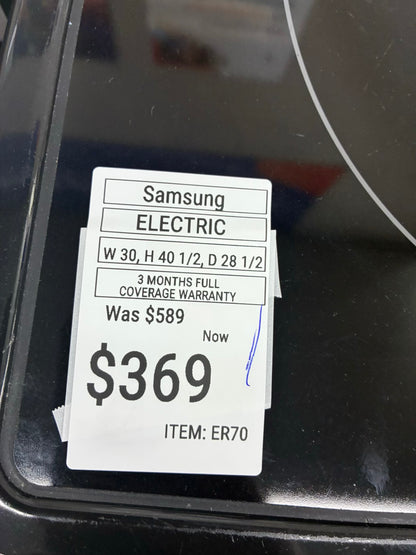 Samsung electric stainless steel range 4 burner 30 inch