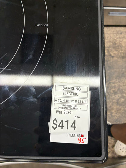 Samsung electric range stainless steel 30”  slate