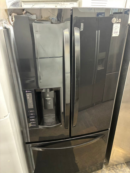 LG French door refrigerator black 33 in
