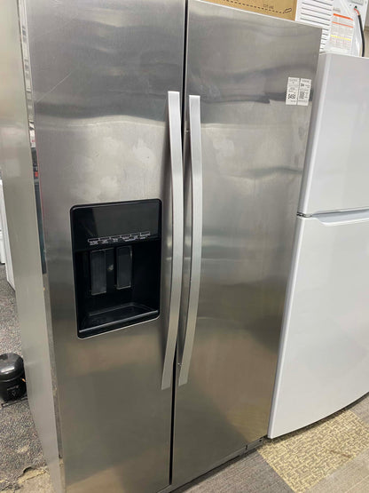 - ITEM: #RF84B  Whirlpool side x side refrigerator 36” stainless steel