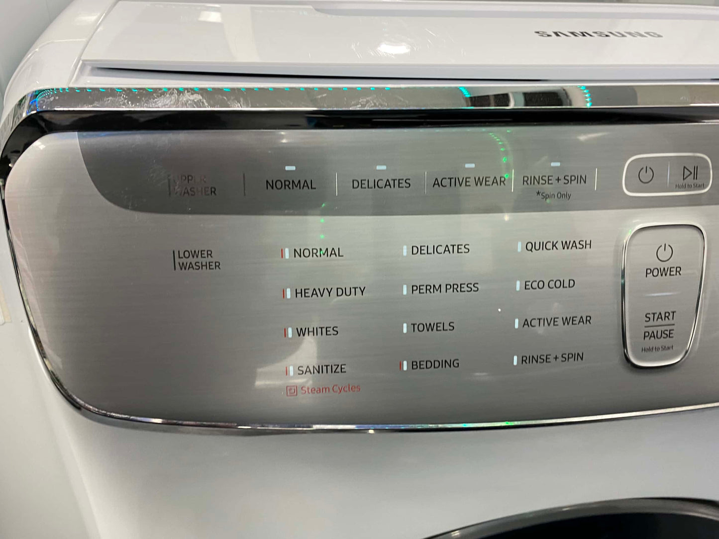 - ITEM:W73A Samsung  6 cu. ft. Smart High-Efficiency Front Load double Washer with Super Speed color white
