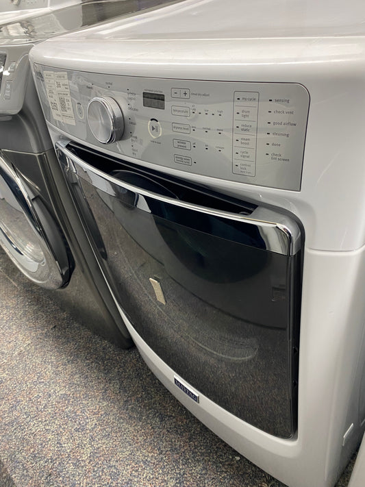 ITEM #GD39B Maytag  gas dryer front load Stainless steel drum large capacity 27”