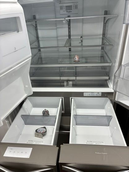 WHIRLPOOL French FIVE door refrigerator stainless steel 36” ice maker water dispenser