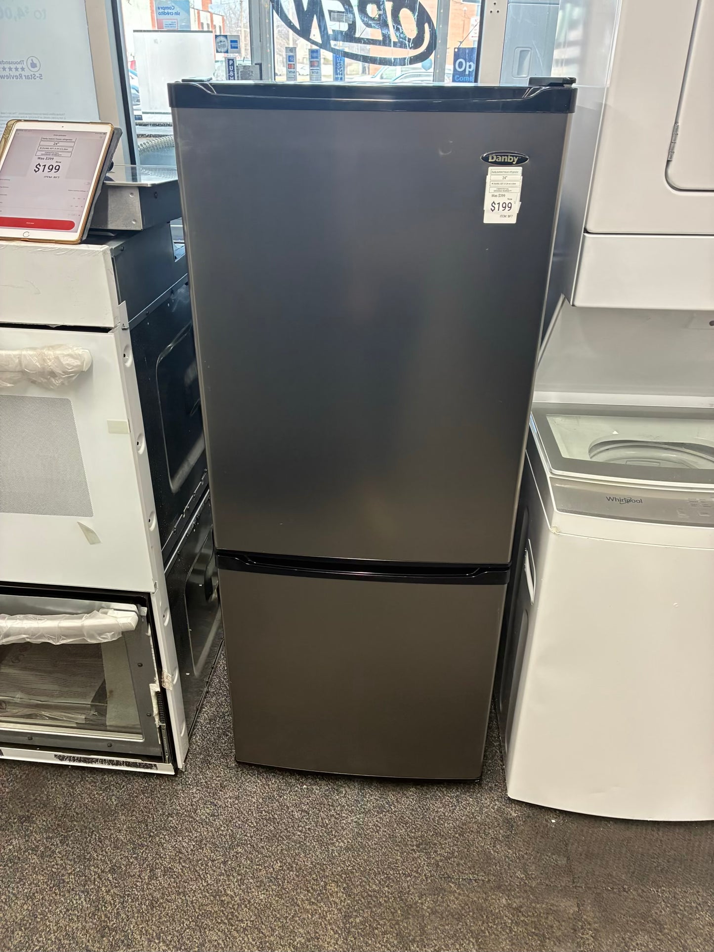Danby Freezer Refrigerator 24” stainless steel
