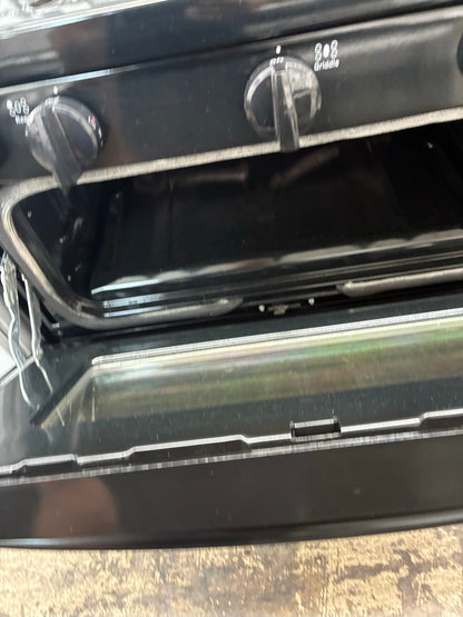 GE Double Oven Gas Range black 5 Burners 30”