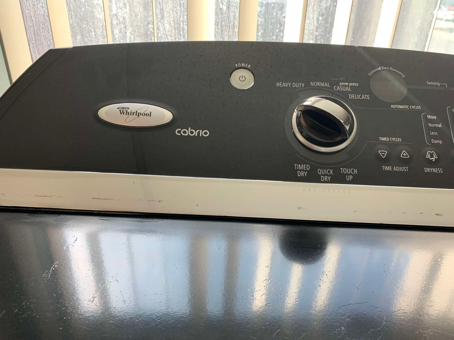 • Whirlpool cabrio electric dryer large capacity side x side 29 in DE007