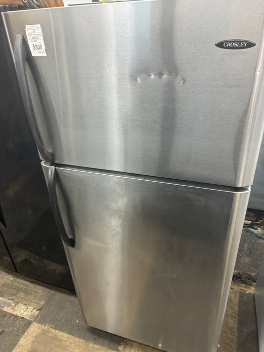 Crosley Top Freezer Refrigerator 30” stainless steel